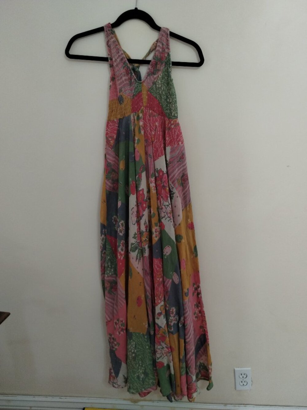 Funky Hippie Handkerchief Maxi Dress
